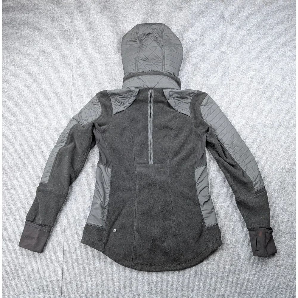 Lululemon Fleecy Keen Hoodie Womens 6 Full Zip Athleisure Training Running Gym